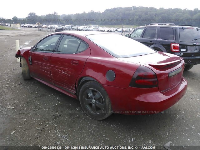 2G2WP552771133645 - 2007 PONTIAC GRAND PRIX RED photo 3