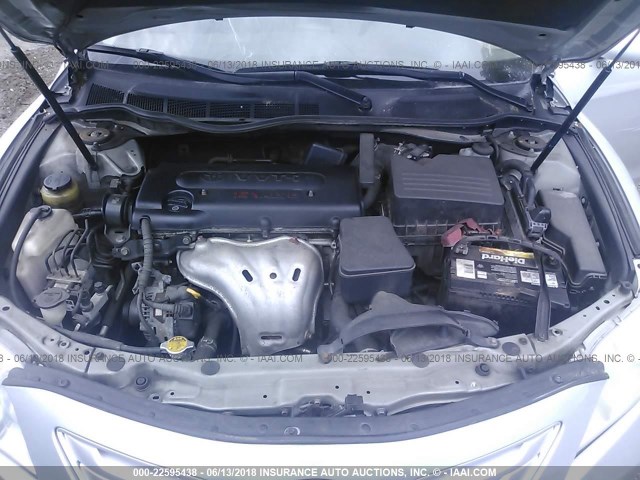 4T1BE46K47U589305 - 2007 TOYOTA CAMRY NEW GENERAT CE/LE/XLE/SE SILVER photo 10