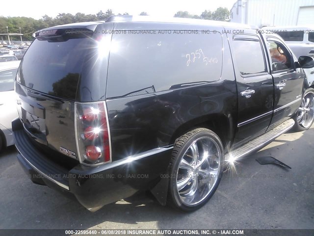 1GKUKMEF6AR246729 - 2010 GMC YUKON XL DENALI BLACK photo 4