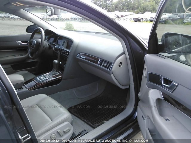 WAUDH74F97N100321 - 2007 AUDI A6 3.2 QUATTRO GRAY photo 5