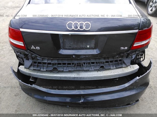 WAUDH74F97N100321 - 2007 AUDI A6 3.2 QUATTRO GRAY photo 6