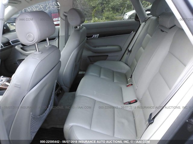 WAUDH74F97N100321 - 2007 AUDI A6 3.2 QUATTRO GRAY photo 8