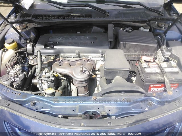 4T1BE46K47U184349 - 2007 TOYOTA CAMRY NEW GENERAT CE/LE/XLE/SE BLUE photo 10