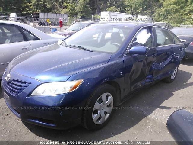 4T1BE46K47U184349 - 2007 TOYOTA CAMRY NEW GENERAT CE/LE/XLE/SE BLUE photo 2