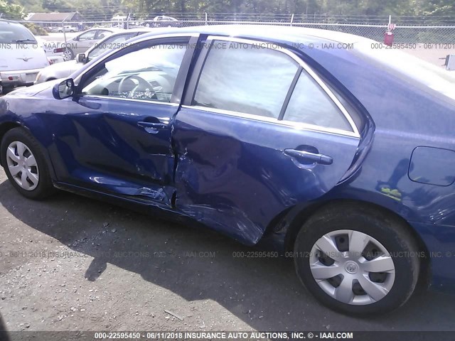 4T1BE46K47U184349 - 2007 TOYOTA CAMRY NEW GENERAT CE/LE/XLE/SE BLUE photo 6