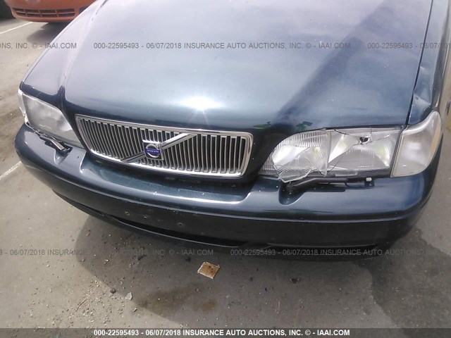 YV1LT56D8X2584006 - 1999 VOLVO S70 GREEN photo 6