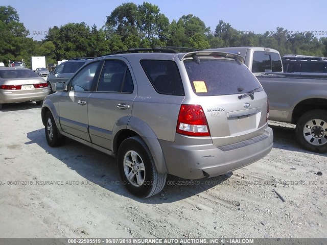 KNDJD733765637051 - 2006 KIA SORENTO EX/LX TAN photo 3