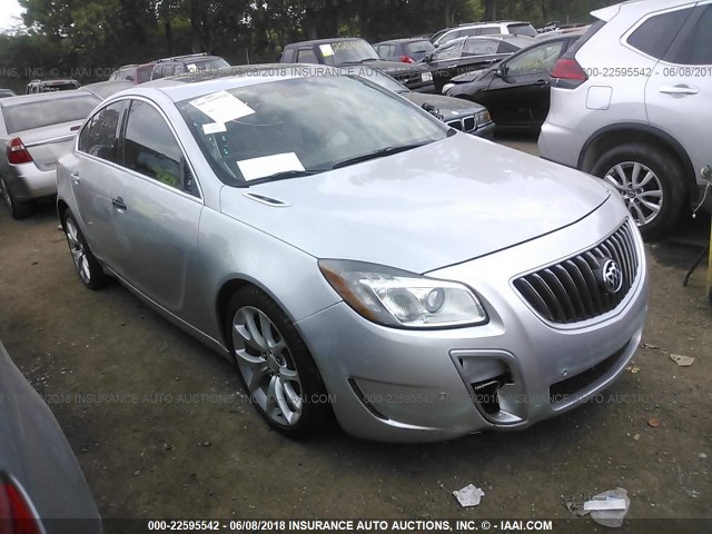 2G4GV5GV8D9248180 - 2013 BUICK REGAL GS SILVER photo 1