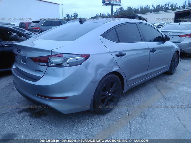 5NPD84LF3HH080720 - 2017 HYUNDAI ELANTRA SE/VALUE/LIMITED GRAY photo 4