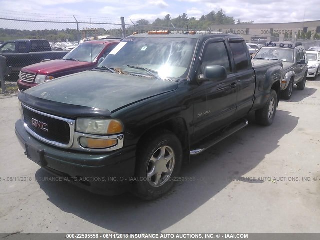 2GTFK69U221387607 - 2002 GMC SIERRA K1500 DENALI GREEN photo 2