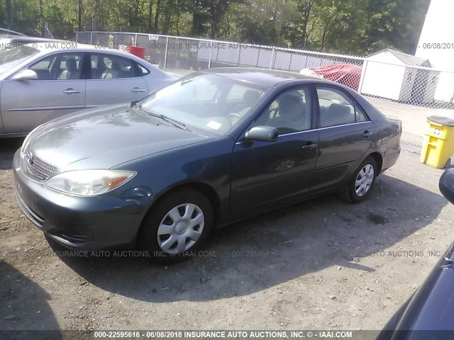 4T1BE32K53U235559 - 2003 TOYOTA CAMRY LE/XLE/SE მწვანე ფოტო 2