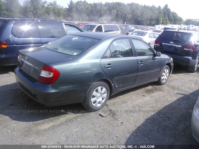 4T1BE32K53U235559 - 2003 TOYOTA CAMRY LE/XLE/SE მწვანე ფოტო 4
