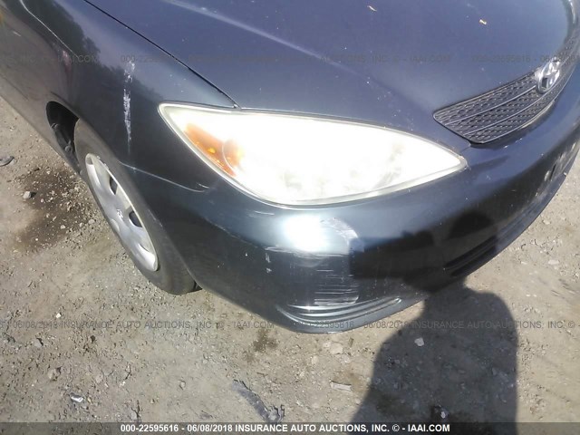 4T1BE32K53U235559 - 2003 TOYOTA CAMRY LE/XLE/SE მწვანე ფოტო 6