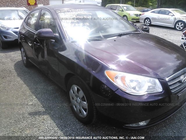 KMHDU46D48U345796 - 2008 HYUNDAI ELANTRA GLS/SE/LIMITED PURPLE photo 6