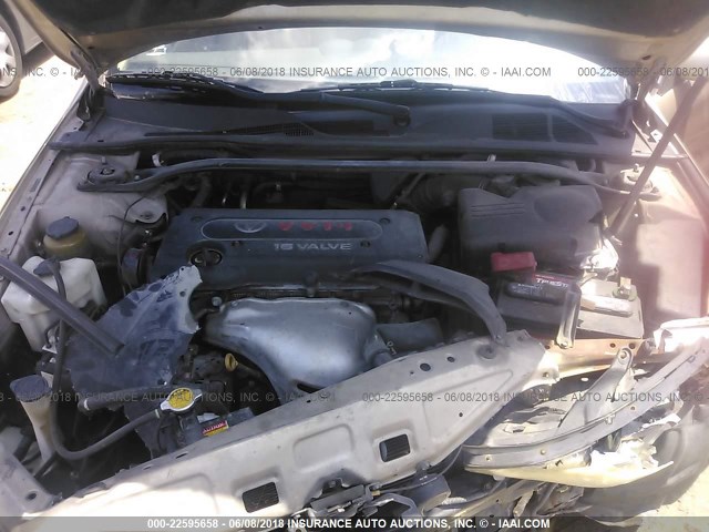 4T1CE38P94U867697 - 2004 TOYOTA CAMRY SOLARA SE/SLE ოქროსფერი ფოტო 10