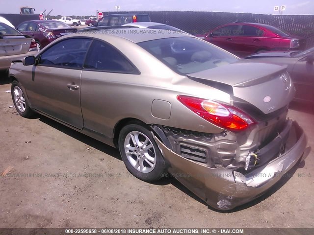 4T1CE38P94U867697 - 2004 TOYOTA CAMRY SOLARA SE/SLE ოქროსფერი ფოტო 3