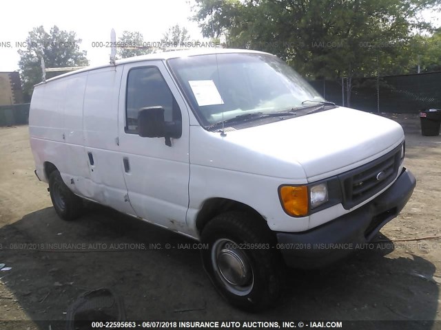 1FTNE242X3HA80217 - 2003 FORD ECONOLINE E250 VAN WHITE photo 1