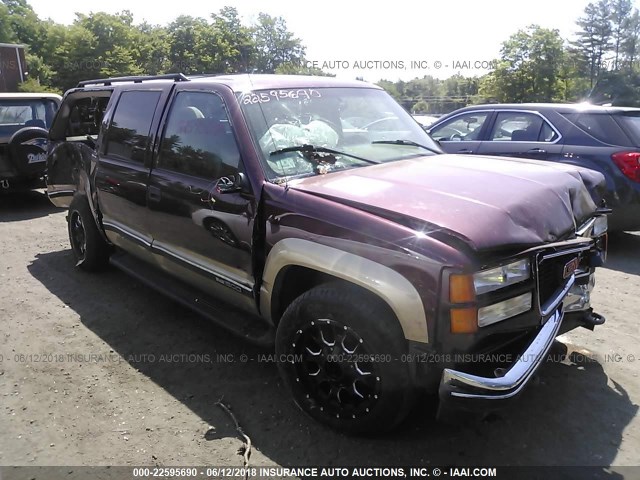 1GKFK16R4XJ787690 - 1999 GMC SUBURBAN K1500 RED photo 1