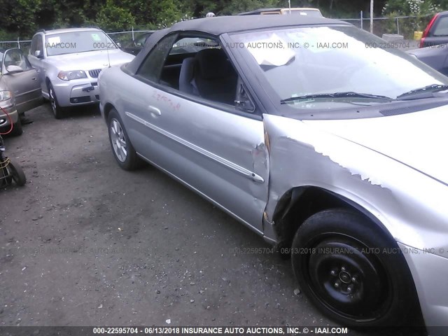 1C3EL75R95N503716 - 2005 CHRYSLER SEBRING GTC SILVER photo 6