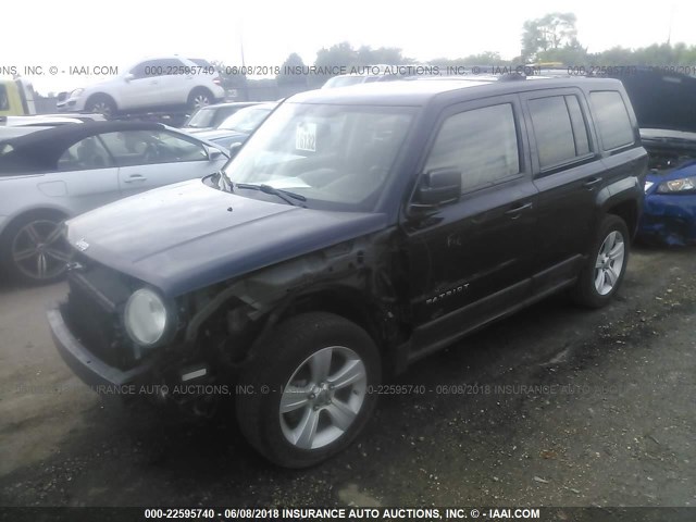 1J4NT4GB8BD226742 - 2011 JEEP PATRIOT LATITUDE BLACK photo 2