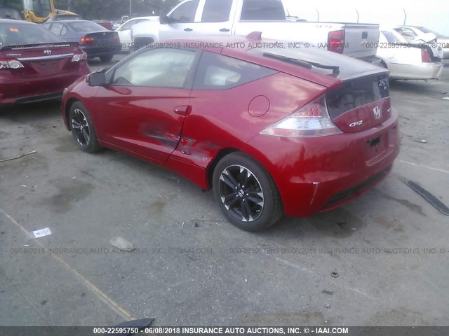 JHMZF1C4XES003248 - 2014 HONDA CR-Z RED photo 3