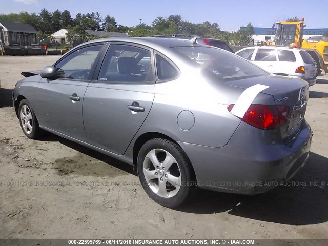 KMHDU4AD0AU049106 - 2010 HYUNDAI ELANTRA BLUE/GLS/SE GRAY photo 3