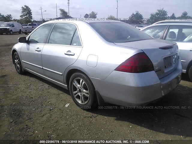 1HGCM56736A135318 - 2006 HONDA ACCORD EX SILVER photo 3