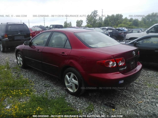 1YVFP80C535M21809 - 2003 MAZDA 6 I RED photo 3