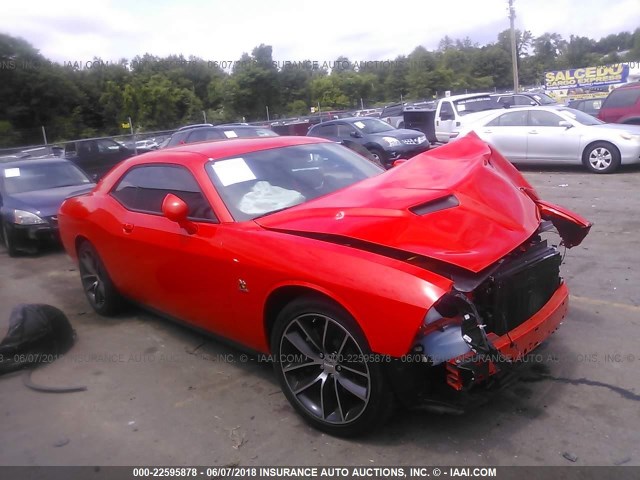 2C3CDZFJ4GH315819 - 2016 DODGE CHALLENGER R/T SCAT PACK ORANGE photo 1