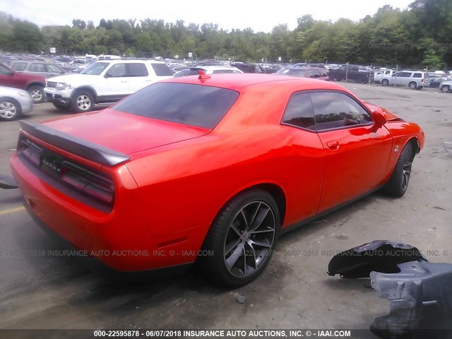 2C3CDZFJ4GH315819 - 2016 DODGE CHALLENGER R/T SCAT PACK ORANGE photo 4