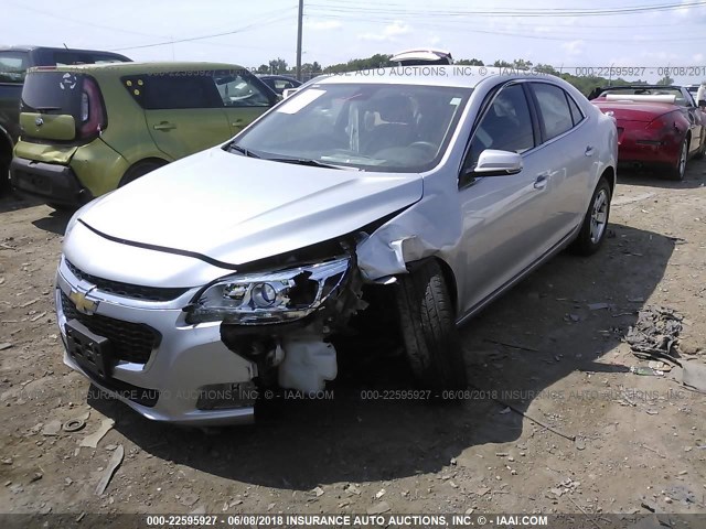 1G11C5SA7GF149813 - 2016 CHEVROLET MALIBU LIMITED LT SILVER photo 2