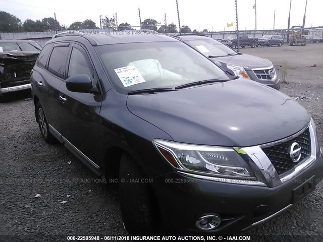 5N1AR2MN1EC628016 - 2014 NISSAN PATHFINDER S/SV/SL/PLATINUM 灰色 照片 1
