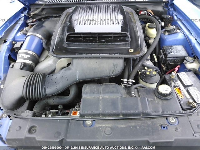 1FAFP42R64F172308 - 2004 FORD MUSTANG MACH I BLUE photo 10