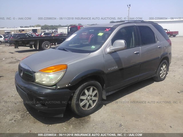 3G5DB03EX2S513746 - 2002 BUICK RENDEZVOUS CX/CXL SILVER photo 2