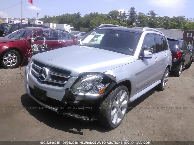 WDCGG8HB0AF389956 - 2010 MERCEDES-BENZ GLK 350 4MATIC SILVER photo 2