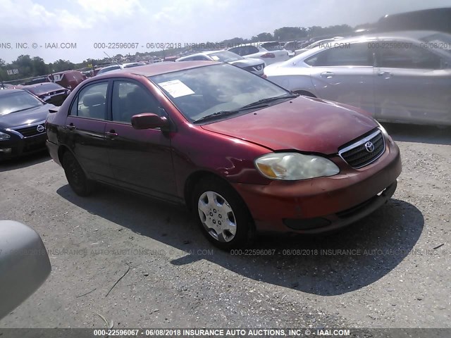 1NXBR32E95Z423695 - 2005 TOYOTA COROLLA CE/LE/S BURGUNDY photo 1