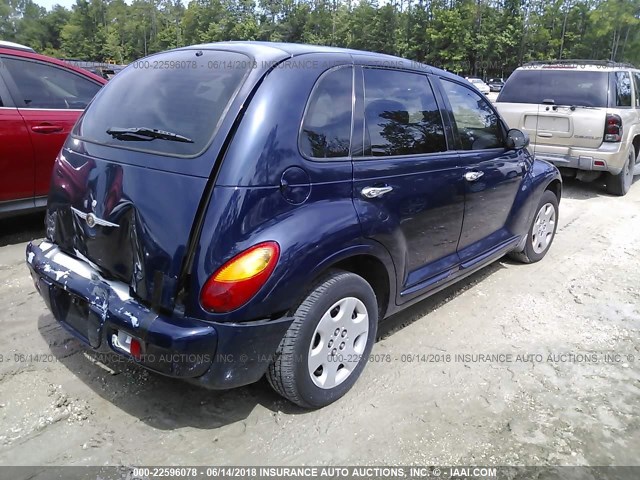 3C4FY58B15T611235 - 2005 CHRYSLER PT CRUISER TOURING BLUE photo 4