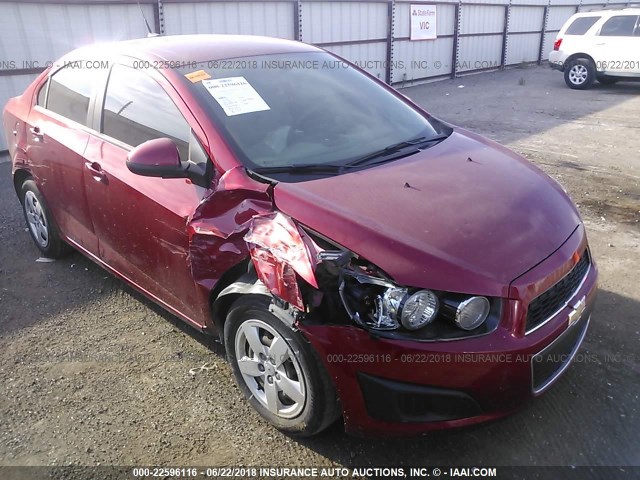 1G1JA5SH5E4204352 - 2014 CHEVROLET SONIC LS 红色 照片 1
