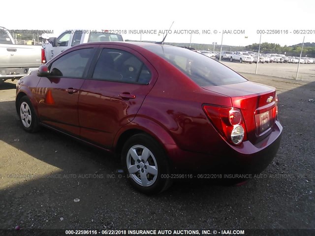 1G1JA5SH5E4204352 - 2014 CHEVROLET SONIC LS 红色 照片 3