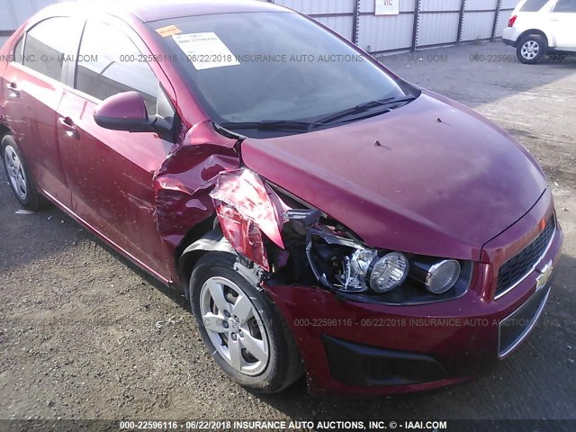 1G1JA5SH5E4204352 - 2014 CHEVROLET SONIC LS 红色 照片 6