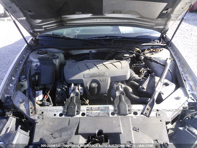 2G4WC582361245257 - 2006 BUICK LACROSSE CX SILVER photo 10