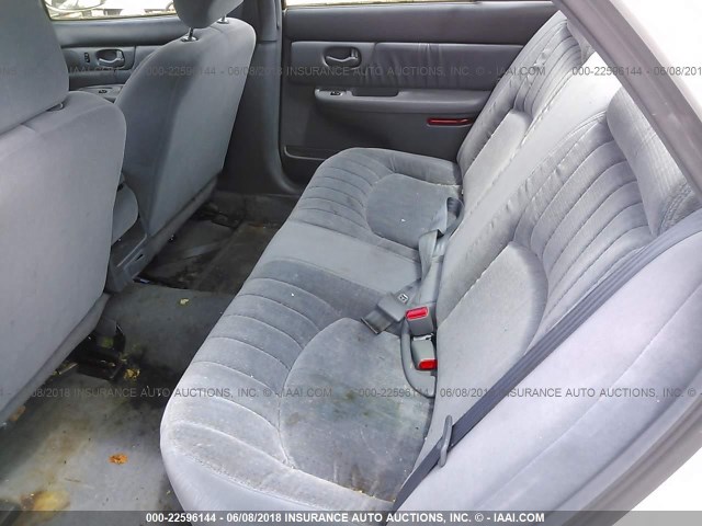 2G4WS52M1W1479622 - 1998 BUICK CENTURY CUSTOM WHITE photo 8