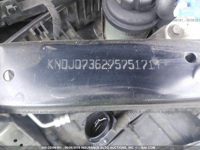 KNDJD736275751714 - 2007 KIA SORENTO EX/LX BLACK photo 9