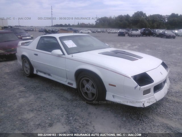 1G1FP2388NL100414 - 1992 CHEVROLET CAMARO Z28 WHITE photo 1