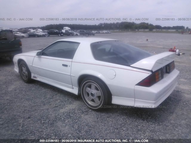 1G1FP2388NL100414 - 1992 CHEVROLET CAMARO Z28 WHITE photo 3