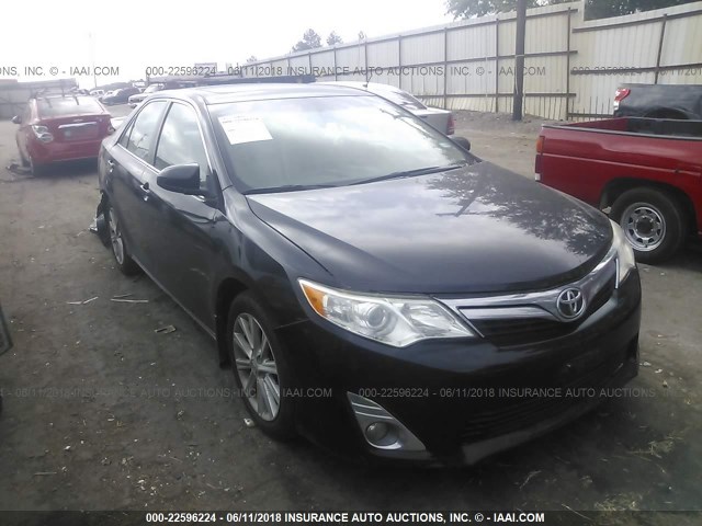 4T4BF1FK9CR262748 - 2012 TOYOTA CAMRY SE/LE/XLE BLACK photo 1