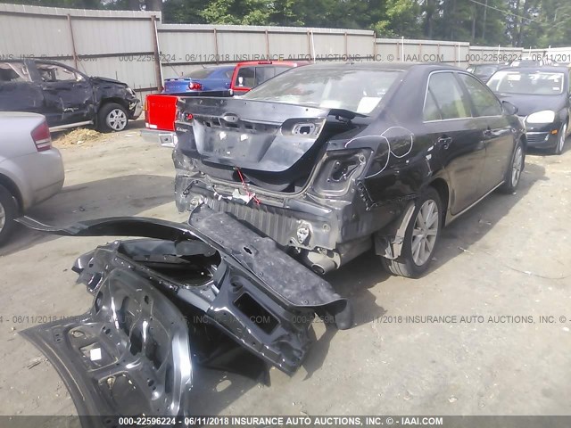 4T4BF1FK9CR262748 - 2012 TOYOTA CAMRY SE/LE/XLE BLACK photo 4