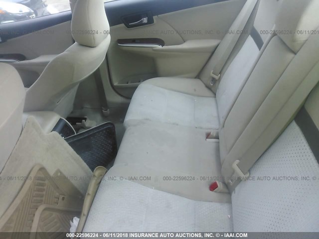 4T4BF1FK9CR262748 - 2012 TOYOTA CAMRY SE/LE/XLE BLACK photo 8