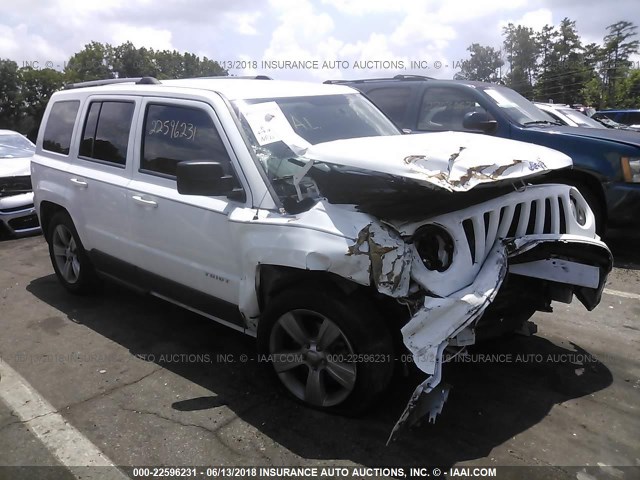 1C4NJPCBXED805688 - 2014 JEEP PATRIOT LIMITED WHITE photo 1