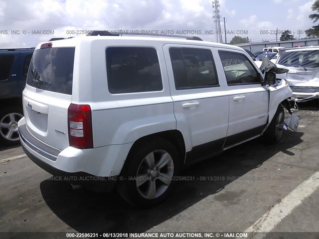 1C4NJPCBXED805688 - 2014 JEEP PATRIOT LIMITED WHITE photo 4